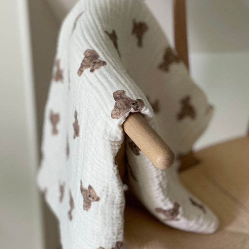 Muslin swaddle bear
