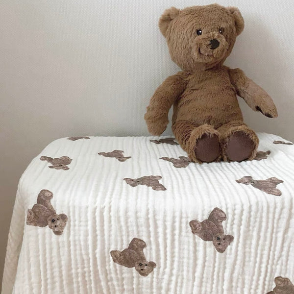 Muslin swaddle bear